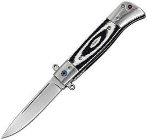 ElitEdge Linerlock Drop Point Black/Gray G10 Folding Knife