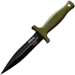 ElitEdge Boot Knife Double Edge Green Fixed Blade