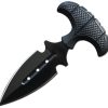 ElitEdge Push Dagger Black ABS Double Edge 440