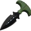 ElitEdge Push Dagger Green ABS Double Edge 440