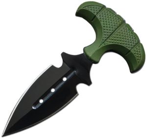 ElitEdge Push Dagger Green ABS Double Edge 440