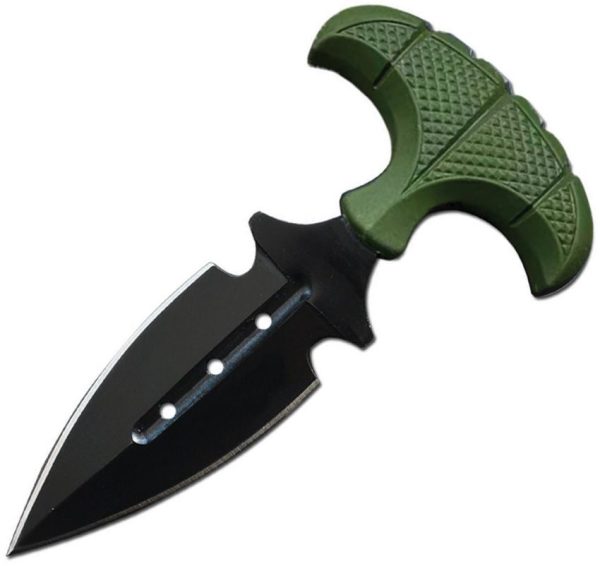 ElitEdge Push Dagger Green ABS Double Edge 440