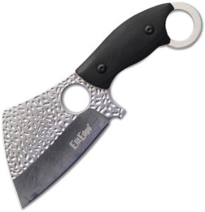 EE20664SB.jpg ElitEdge Fixed Blade Cleaver - Black Wood Handle