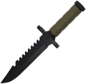 ElitEdge Tactical Fixed Blade - OD Green Handle