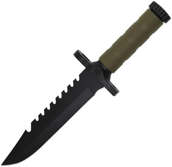 ElitEdge Tactical Fixed Blade - OD Green Handle
