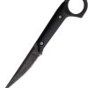 ElitEdge Fixed Blade Black - 440 Stainless Stonewash
