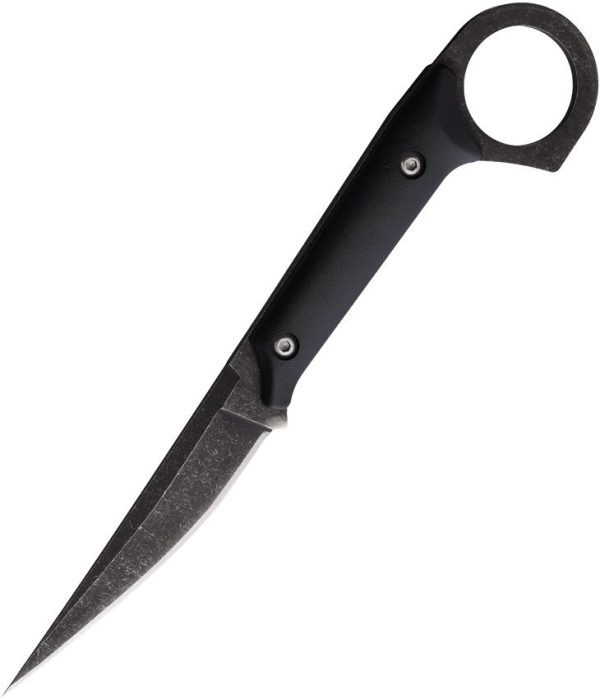 ElitEdge Fixed Blade Black - 440 Stainless Stonewash