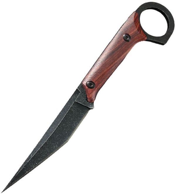 ElitEdge Fixed Blade Wood - 440 Stainless Stonewash
