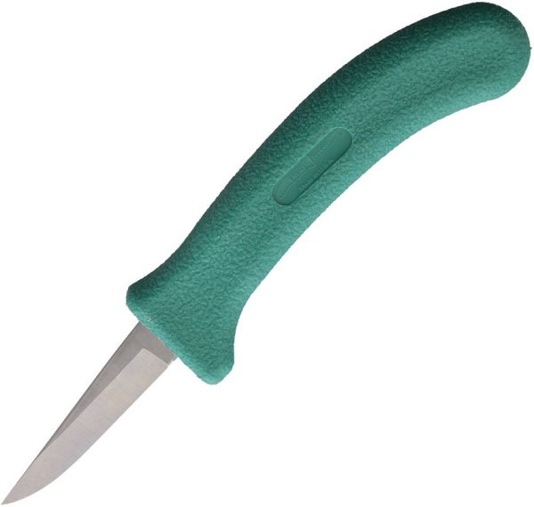 Poultry Knife 2.5 inches Stainless Stonewash - Green Handle