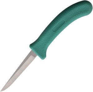 Poultry Knife 3.75 inches Stainless Stonewash - Green Handle