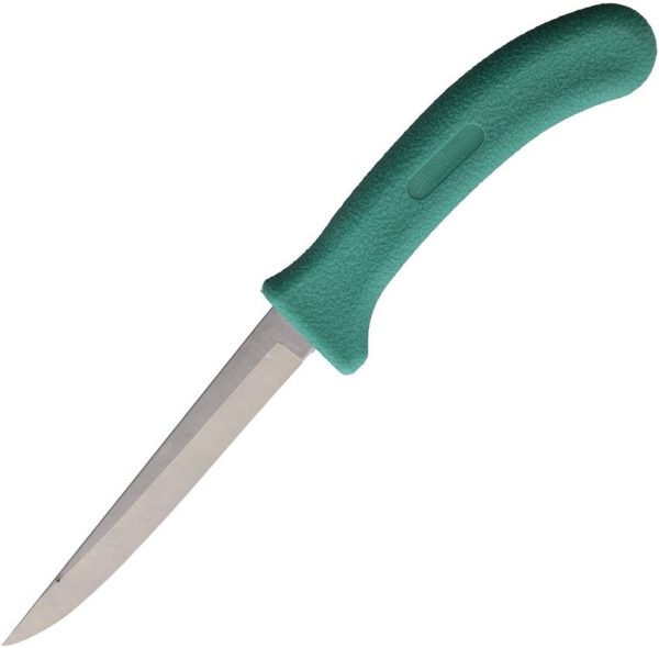 Poultry Knife 5 inches Stainless Stonewash - Green Handle