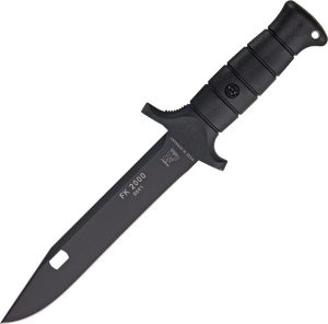Eickhorn Solingen Field Knife Black 55Si7 Spring Steel Fixed Blade
