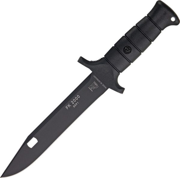 Eickhorn Solingen Field Knife Black 55Si7 Spring Steel Fixed Blade