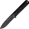 Ek Short Drop Point Fixed Blade Knife 1095 Carbon Steel Black
