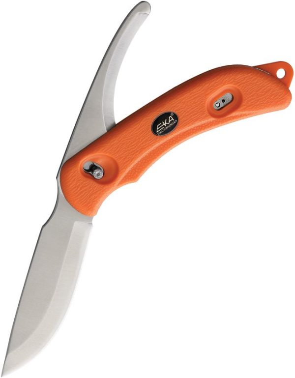 EKA Swedblade G4 Orange Fixed Blade Knife 12C27 Sandvik Steel