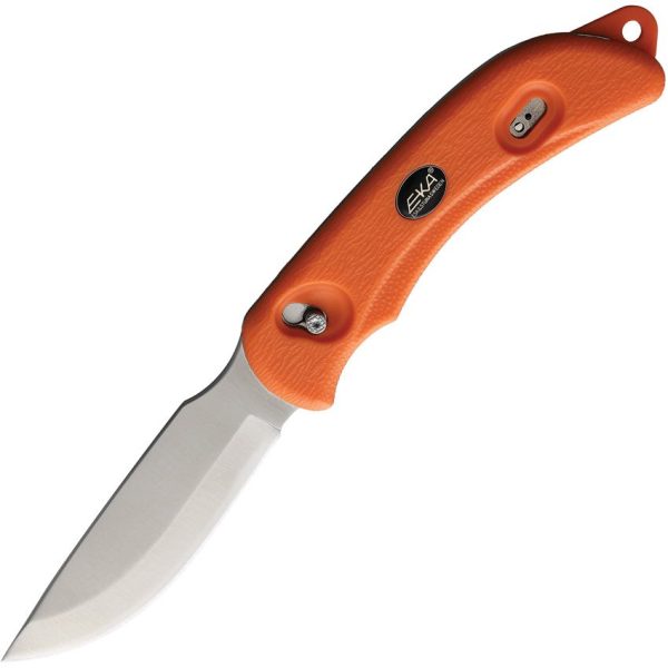 EKA Swedblade G4 Orange Fixed Blade Knife 12C27 Sandvik Steel