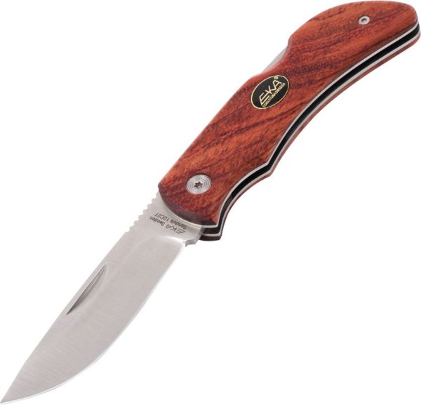 EKA Swede 8 Lockback Bubinga Wood Stainless Knife