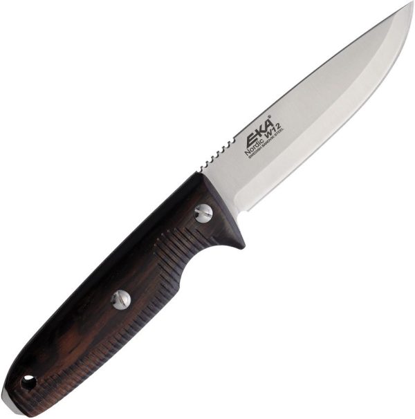 EKA Nordic W12 Wood Fixed Blade Knife Sandvik 12C27 Stainless
