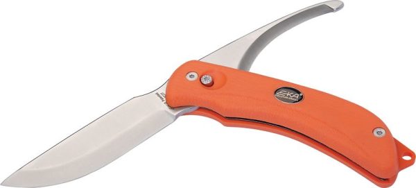 EKA G3 Hunting Knife Orange 12C27 Sandvik Rotating Blade
