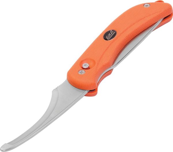 EKA G3 Hunting Knife Orange 12C27 Sandvik Rotating Blade