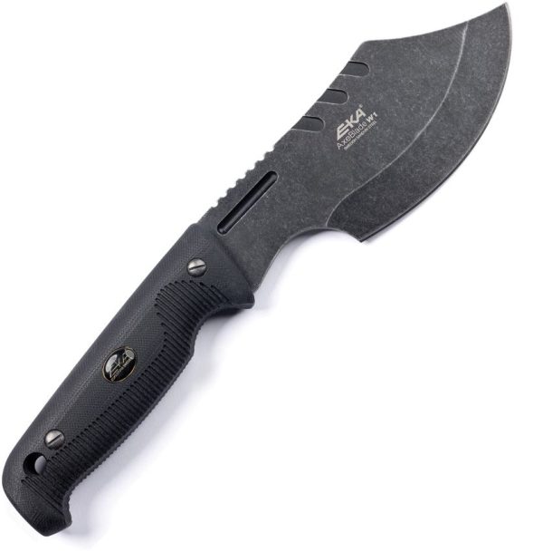 EKA AxeBlade W1 Black Fixed Blade Knife Sandvik 12C27 Steel
