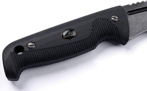 EKA AxeBlade W1 Black Fixed Blade Knife Sandvik 12C27 Steel