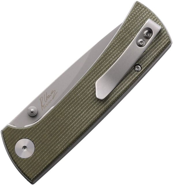 RCK9 Linerlock Green Mic