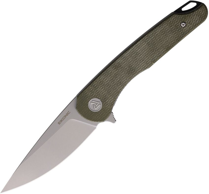 EIKONIC Dromas Linerlock Folding Knife Green Canvas 3.25"