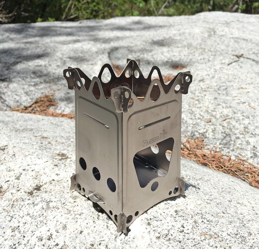 EmberLit FireAnt Camping Stove, Stainless Steel, Multi-Fuel
