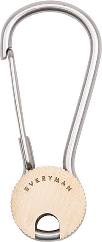 Everyman Cowan Carabiner Brass - Locking Keychain