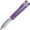 EOS Serpent Butterfly Knife Purple Titanium CTS-XHP Folding