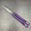 EOS Serpent Butterfly Knife Purple Titanium CTS-XHP Folding
