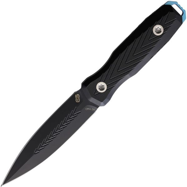 EOS Mini Thresher Fixed Blade CPM-3V Carbon Steel Black