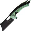 EOS Mini Nautilus Framelock CPM-S60V Black Green Titanium