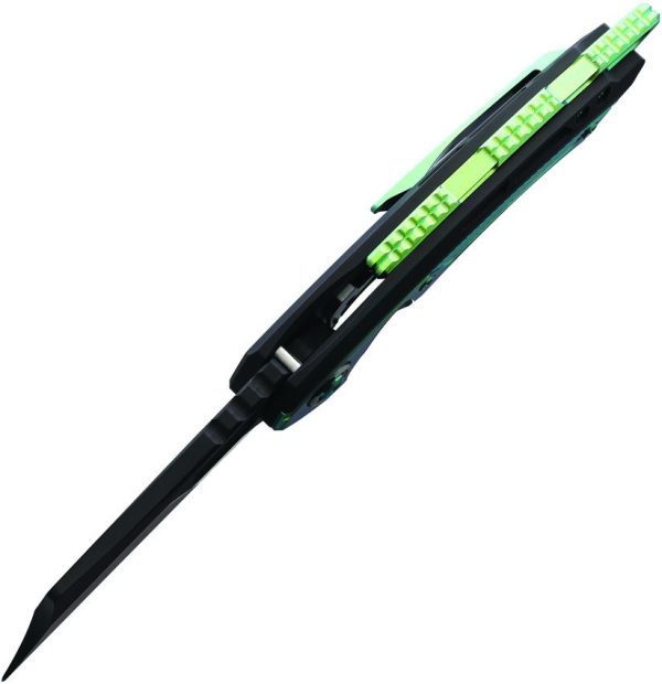 EOS Mini Nautilus Framelock CPM-S60V Black Green Titanium