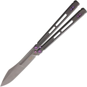 EOS Trident Sasha Purple Folding Knife CPM S30V Titanium