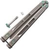 EOS Trident Stonewash Green Folding Knife CPM S30V Titanium