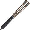 EOS Trident Bronze Blue Folding Knife CPM S30V Titanium