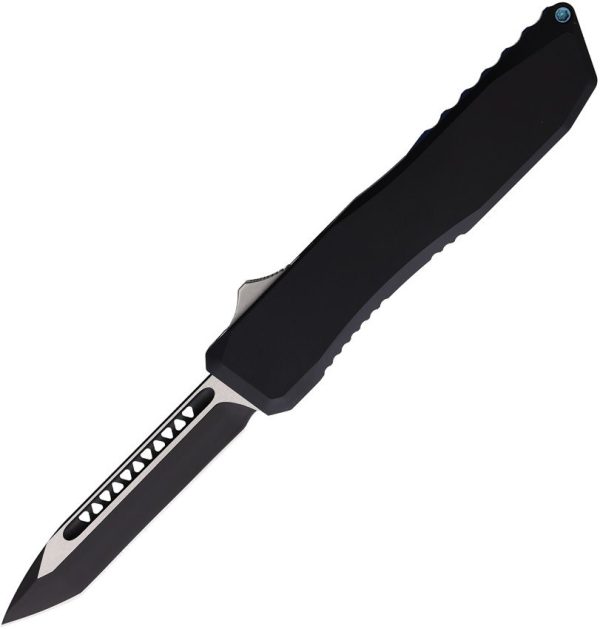EOS Auto Harpoon OTF Black/Blue Tanto Knife