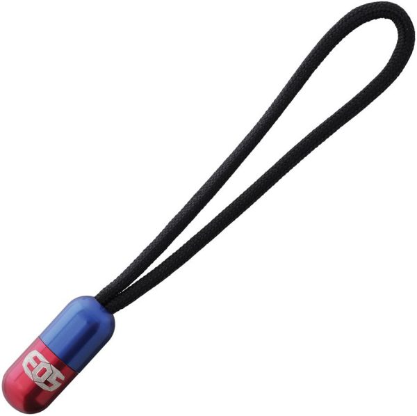 EOS Pill Bead Lanyard - Red/Blue Aluminum