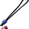 EOS Pill Bead Lanyard - Red/Blue Aluminum