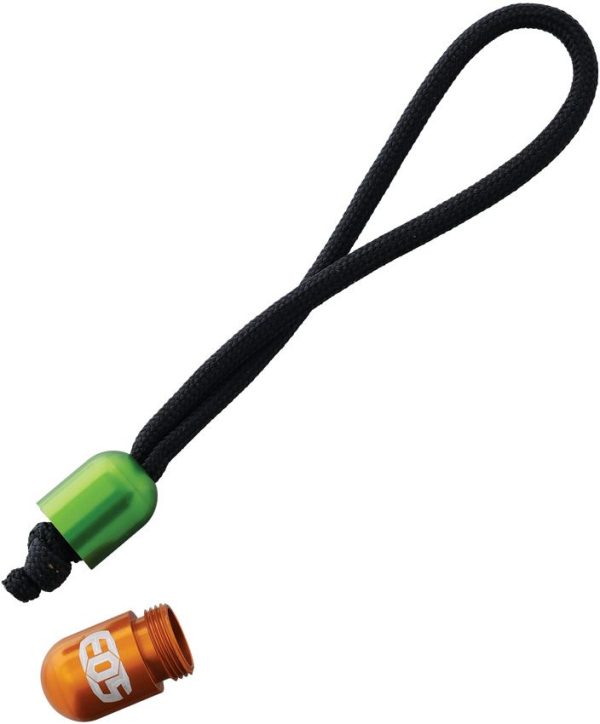 EOS133_add_01.jpg EOS Pill Bead Lanyard - Green/Orange Aluminum