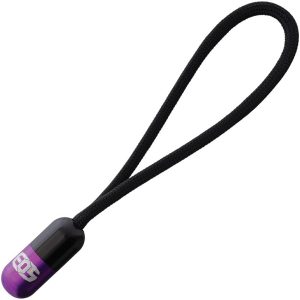 EOS Pill Bead Lanyard - Black/Purple Aluminum