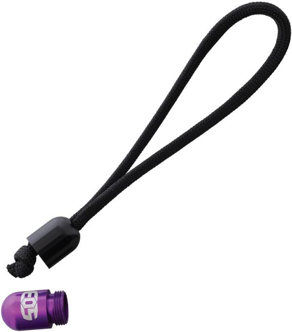 EOS Pill Bead Lanyard - Black/Purple Aluminum