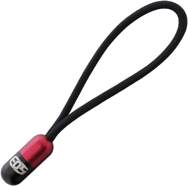 EOS Pill Bead Lanyard - Black/Red Aluminum