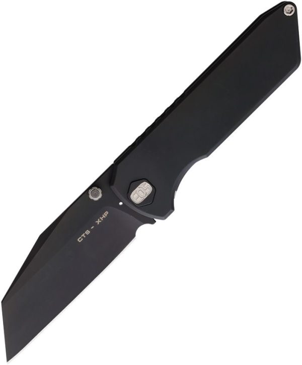 EOS Micro Surgeon Framelock Black Folding Knife CTS-XHP