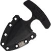 EOS Aztec Push Dagger Black G10 Fixed Blade Knife AEB-L