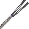 EOS Gremlin Balisong Sasha S35VN Titanium Folding Knife Purple