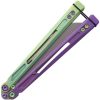 EOS153_add_01.jpg EOS Gremlin Balisong Folding Knife S35VN Green Purple Titanium