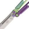 EOS153_add_02.jpg EOS Gremlin Balisong Folding Knife S35VN Green Purple Titanium